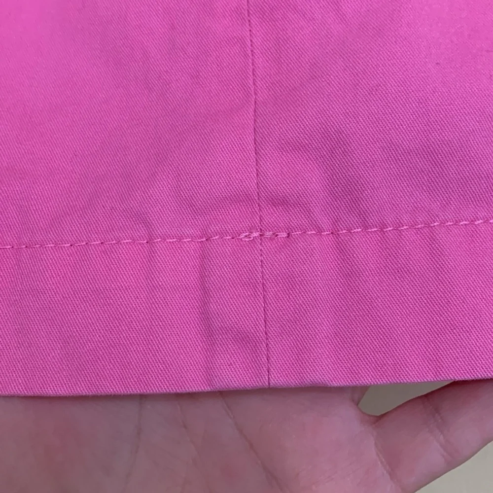 Lilly Pulitzer | Pink 100% Cotton Unlined Mini Skirt Flawed Size 0